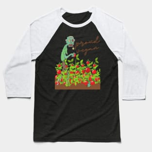 Proud Vegan Tomato Patch Halloween Melting Zombie Baseball T-Shirt